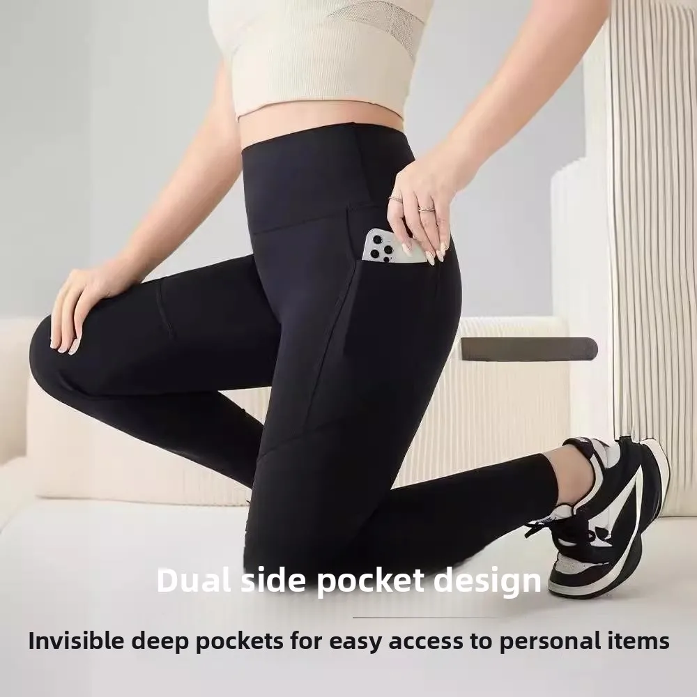 

Large Size Double ket Thin Yoga Pants for Women Bot Faion Ladies Skinnies Thin Stretch Denim Capri Pants Summer