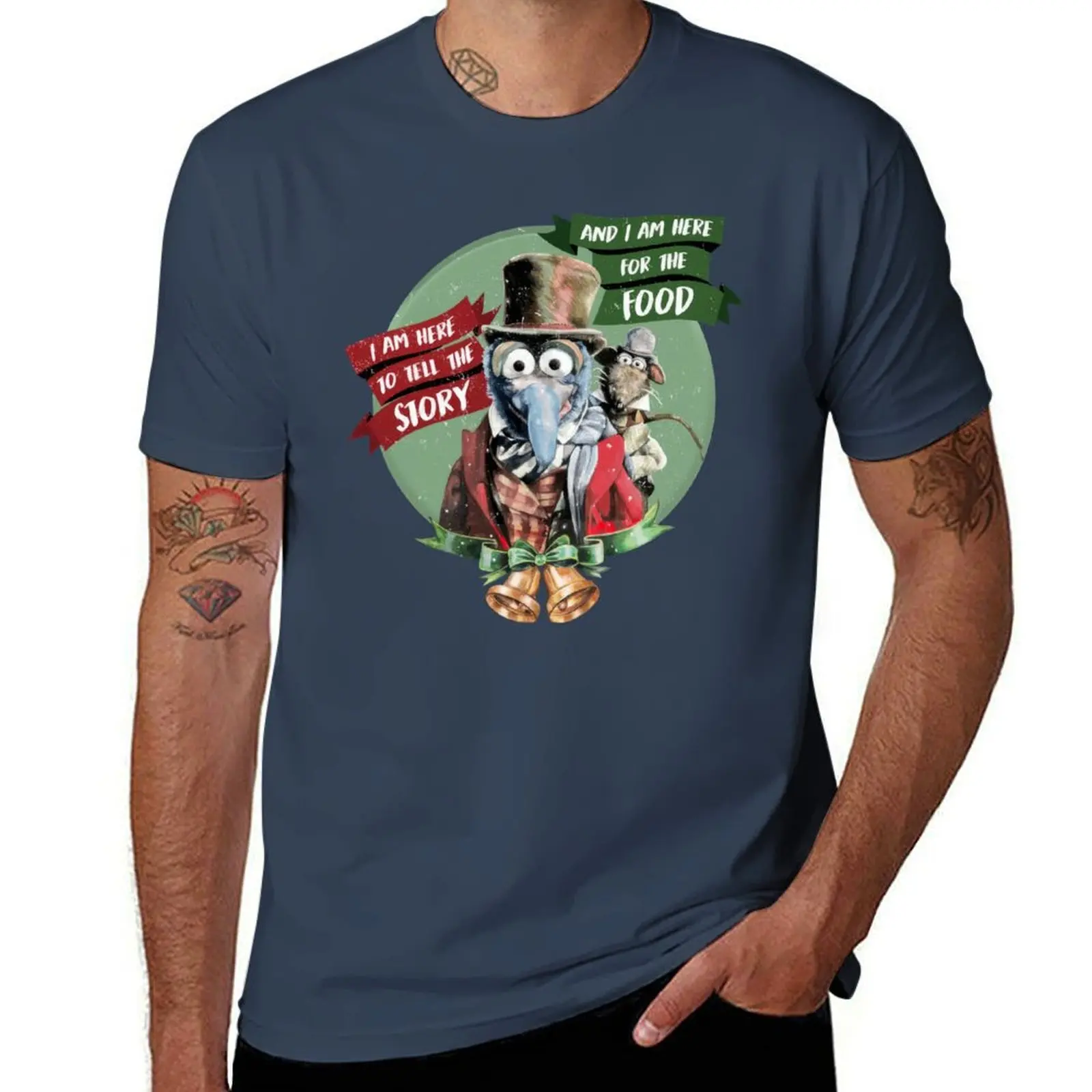 

Gonzo Rizzo The Muppet Christmas Carol T-Shirt graphic t shirts for man t shirt men 100% cotton luxury brand T-Shirt