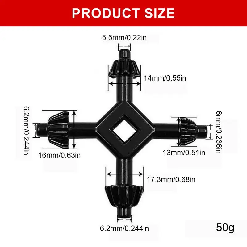Imagem -06 - Universal Way Drill Chuck Key Chave de Poder Mão Broca Elétrica Apertar Brocas