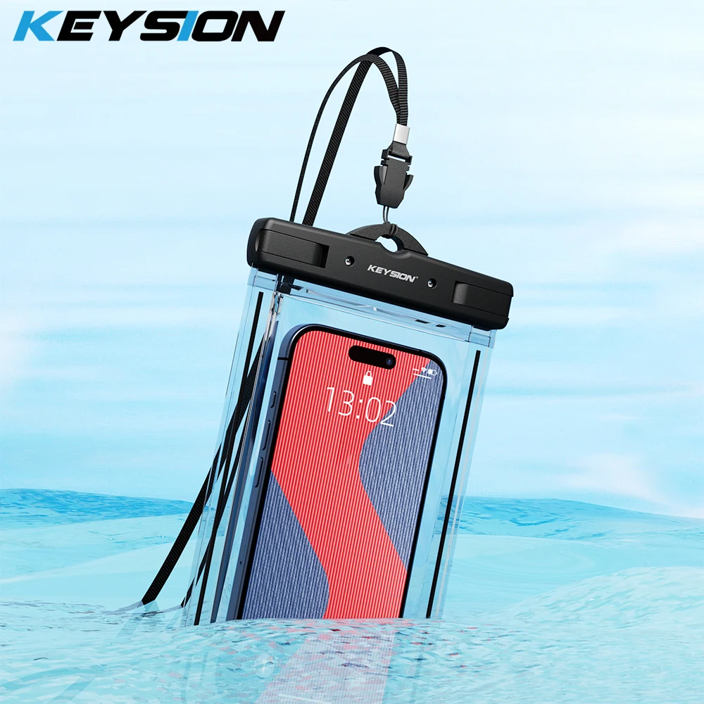 

KEYSION IPX8 Luminous Waterproof Bag for iPhone Samsung Mobile Phone Swimming Case Underwater Pouch for Xiaomi Redmi OPPO Huawei