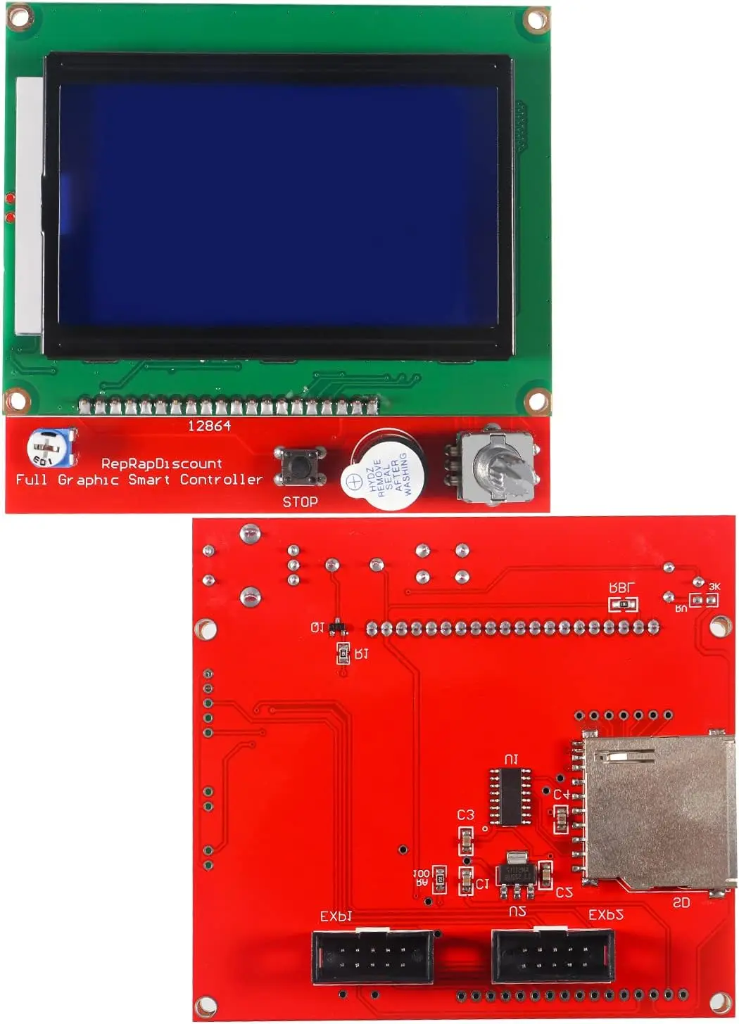 3D-Drucker Reprap Smart Controller 1,4 LCD-Display mit Smart Controller Board für 3D-Drucker Rampen Reprap Mendel Prusa
