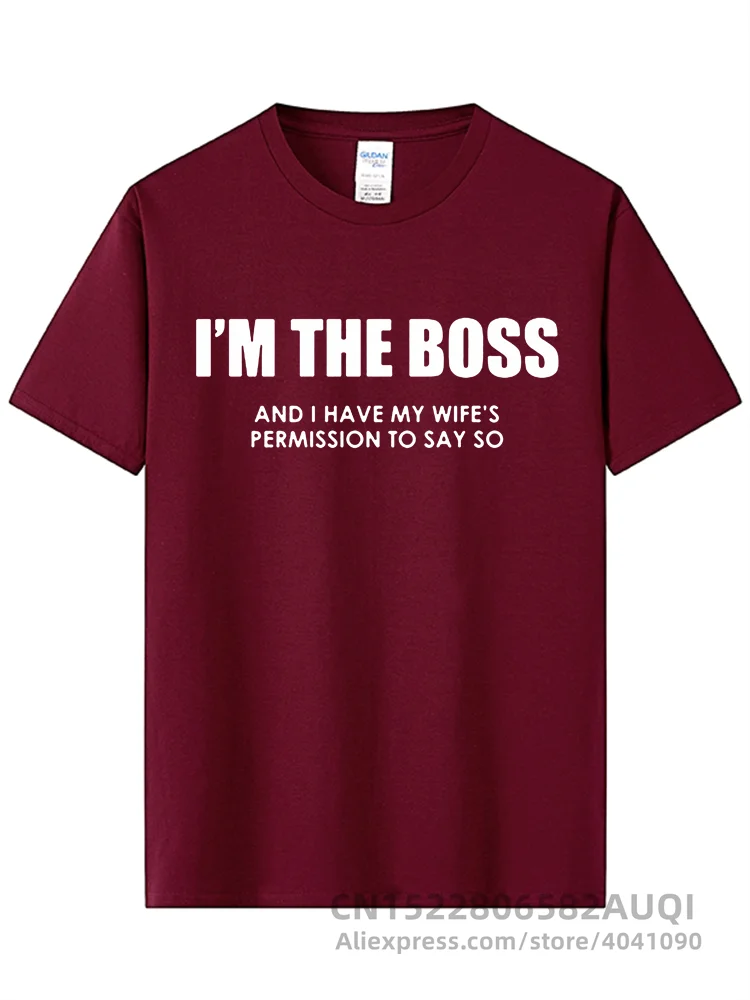 I\'m The Boss Funny Mens T Shirt Husband Wife Rules Novelty Gift Idea Birthday