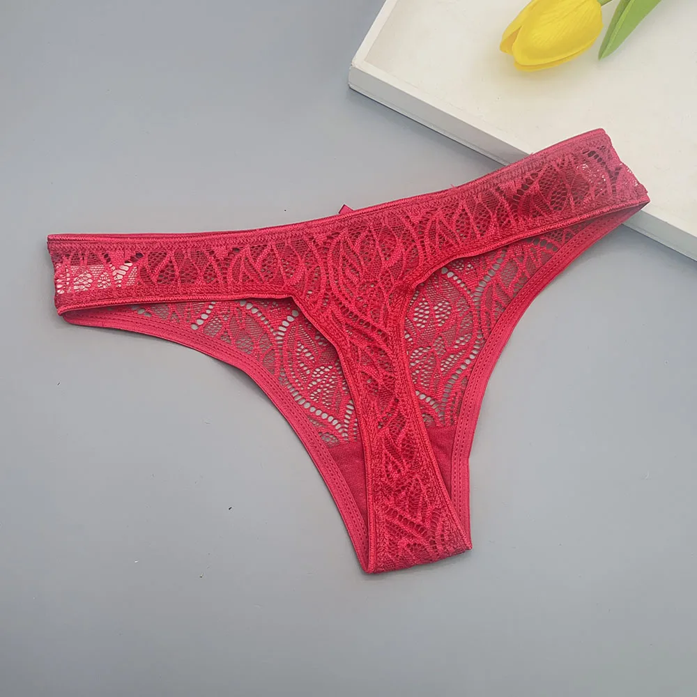 Moonflame 5 pcs/lots Lingerie Hot Sale G Strings For Women Sexy Lace Thongs Underwear image 3
