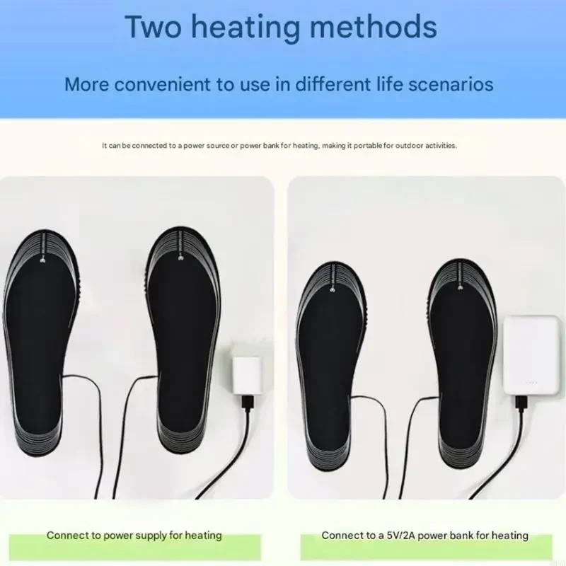 Fast Heating Shoe Insoles with USB Powered Ensuring Quick Warmth for Cold Day 