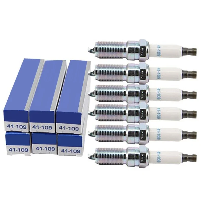 4/6pcs 41-109 12622561 High Quality Spark Plugs For Buick Chevrolet Camaro Cadillac Cts Ats Srx Gmc Saturn Opel Vauxhall