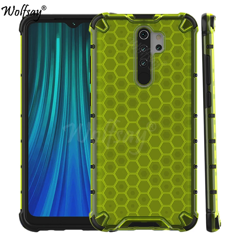 Shockproof Transparent Case For Redmi Note 8 Pro Honeycomb Armor Clear Case For Redmi Note 8 Pro Case Cover For Redmi Note 8 Pro