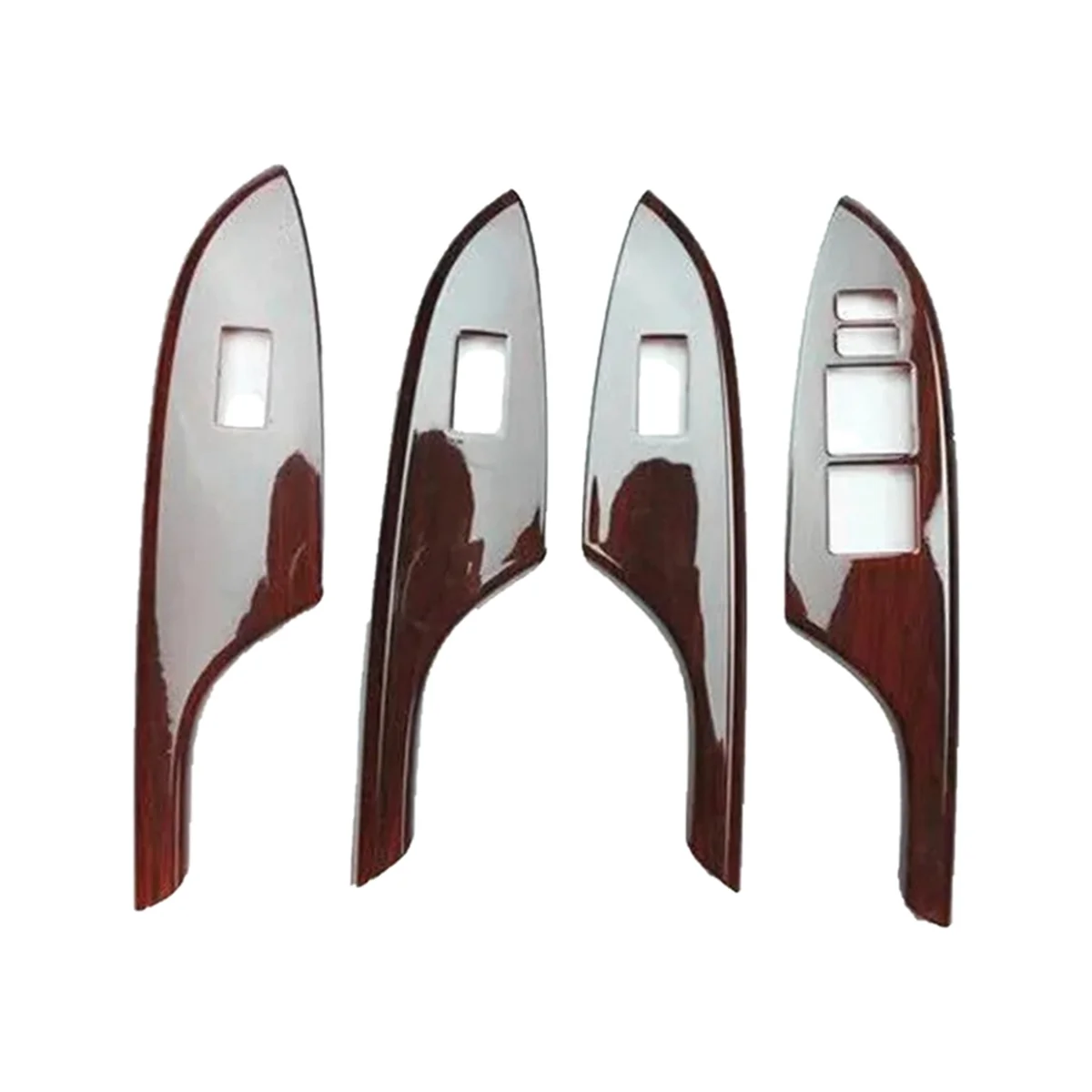 

Для TOYOTA Corolla 2007-2013 левый руль 4 шт. дерево ABS двери автомобиля, окно, переключатель подъема, кнопки, накладка, Стайлинг автомобиля