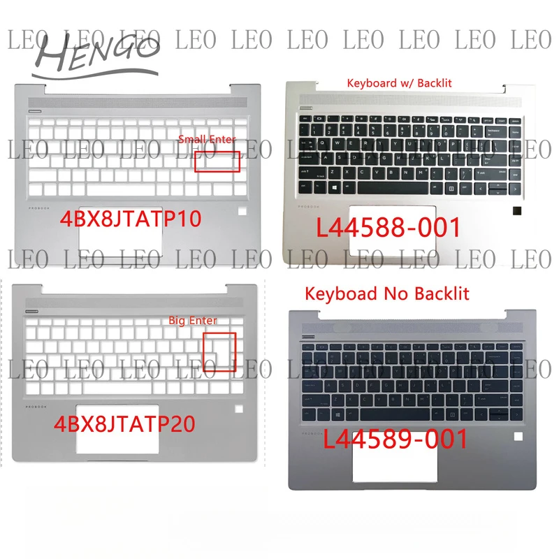 

SS New For HP Probook 14 G2 G3 ZHAN 66 440 445 G6 G7 Palmrest L44589-001 L44588-001