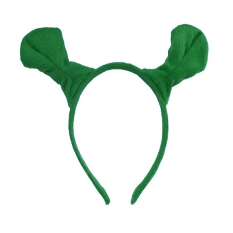 Halloween Children Adult Show Hair Hoop Shrek Hairpin Ears Headband Head Circle Party Costume Item Masquerade Party Supplies