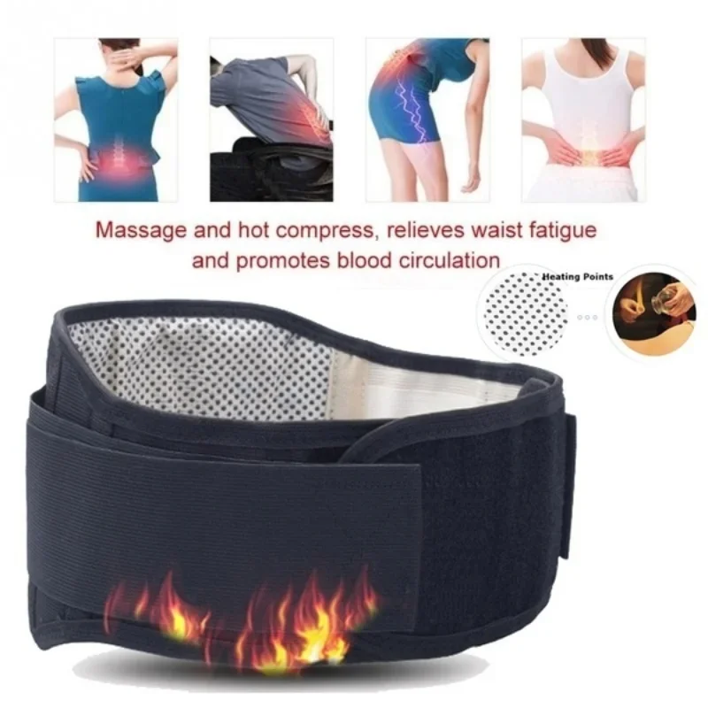 Tourmaline Waist Brace Support Belt Band Self Heating Lower Back Supports Magnetic Therapy Lumbar Waist Bandage Back Waist Belt