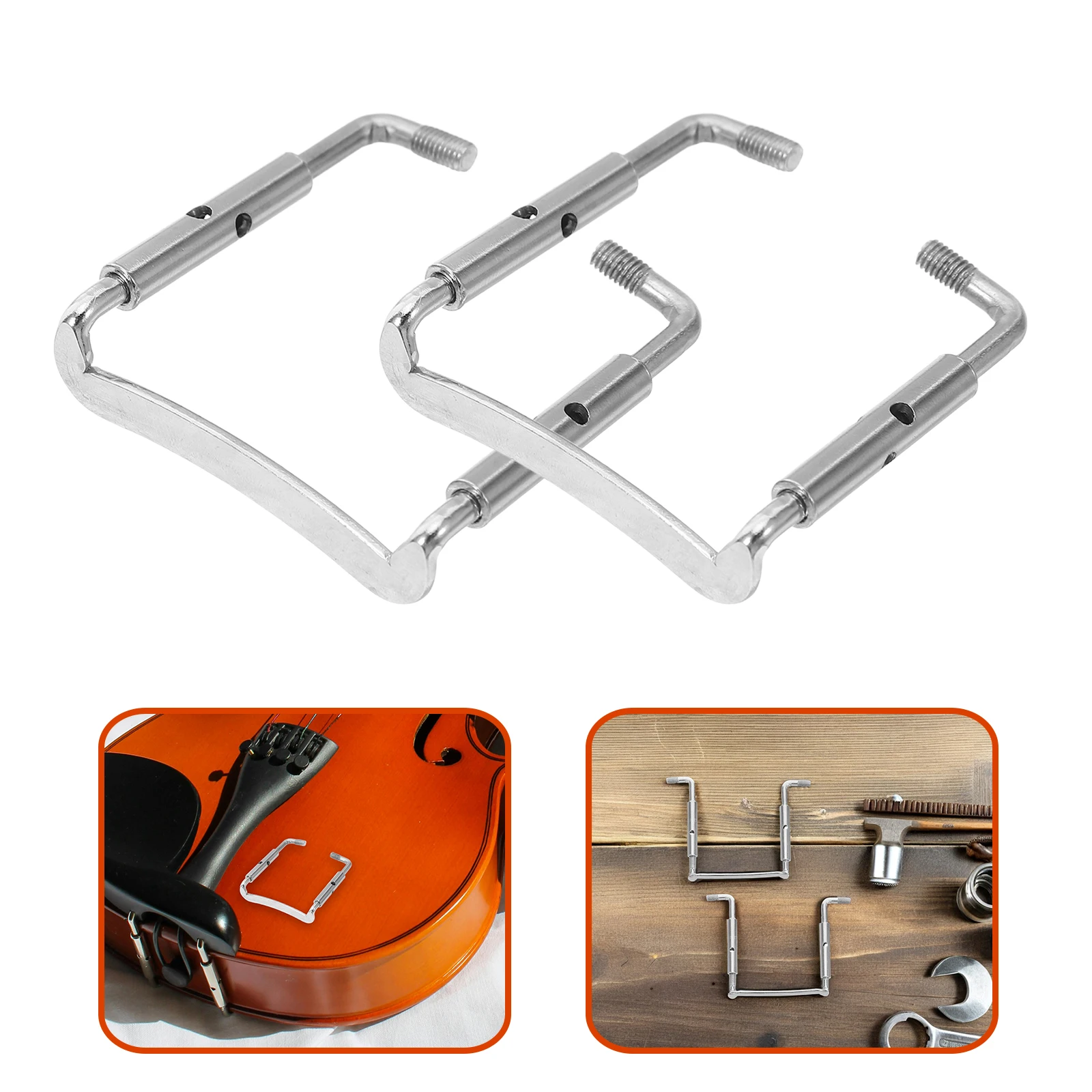 

5 Pcs Violin Accessories Replacement Chinrest Screw Screws for Attachment Metal Clamp Component