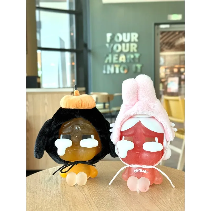 Echte CRYBABY Tear Factory Meets Yourself Series Strobeker Leuke glazen bekerpop Kawaii Anime Action Surprise Verjaardagscadeau