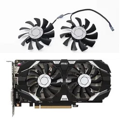 HA8010H12F-Z 75 Mm 2Pin GTX1050Ti Gpu Koeler Dual Fan Voor Msi Geforce Gtx 1050Ti GTX-1050-Ti-4GT-OC Grafische Kaart Koeling