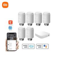 Xiaomi Tuya Zigbee Thermostatic Radiator Valves Intelligent Wireless Mobilephone App Control Compatible With Alexa Google Home