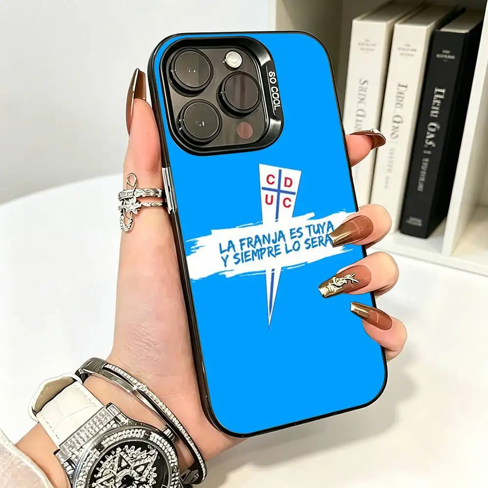 Прочный чехол Bumbe для iPhone 17 16 15 14 13 12 11 Plus Pro Max цвет серебристый серия Universidad Catolica