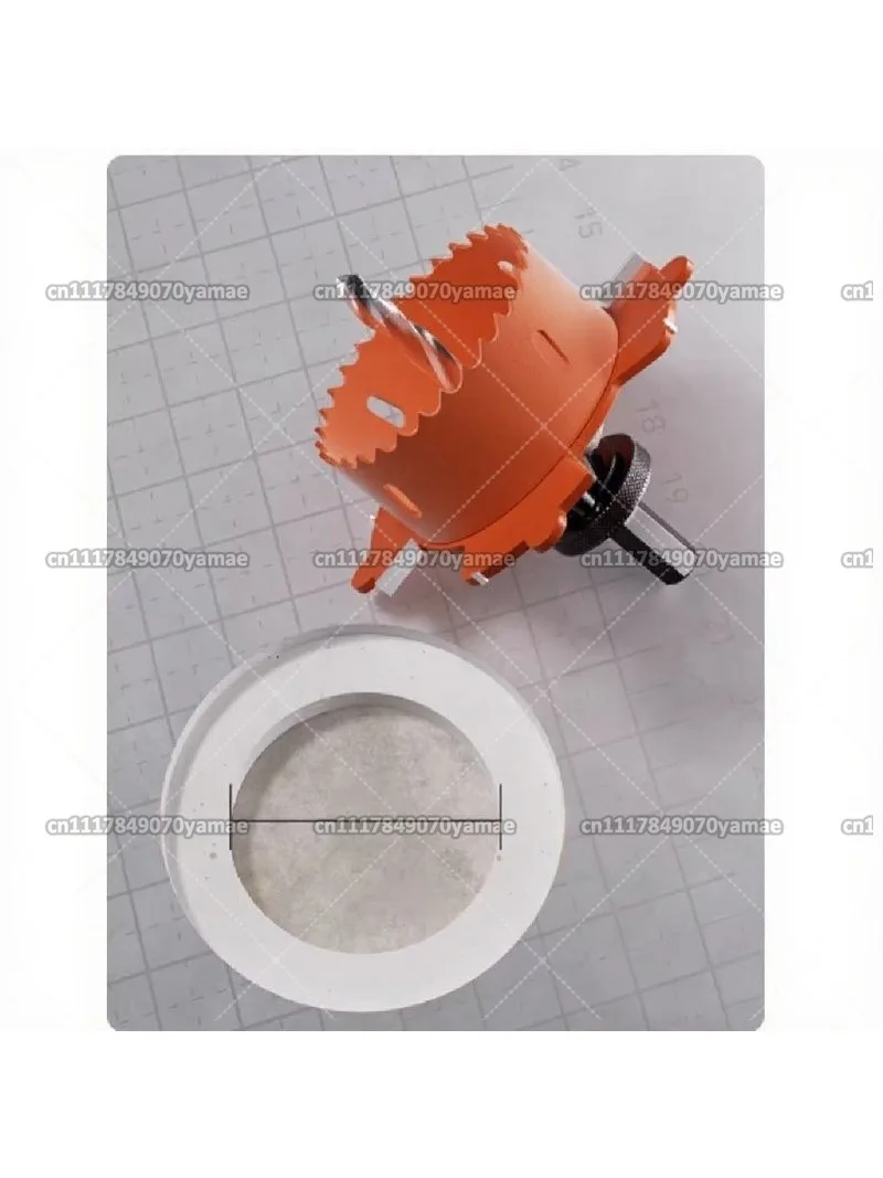 75mm Frameless Spotlight Hole Saw Cutter for Recessed Ceiling Plasterboard Metal Hole Saw with Plastic Sleeve Limiter Tool