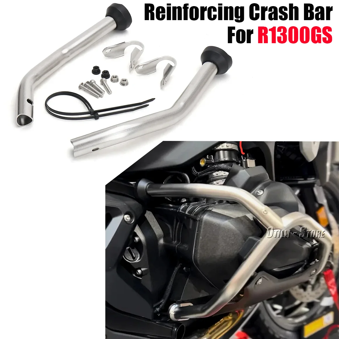 

New Motorcycle Original Crash Bar Bumper Engine Guard Reinforcement Kit For BMW R1300GS r1300gs R 1300 GS 2023 2024