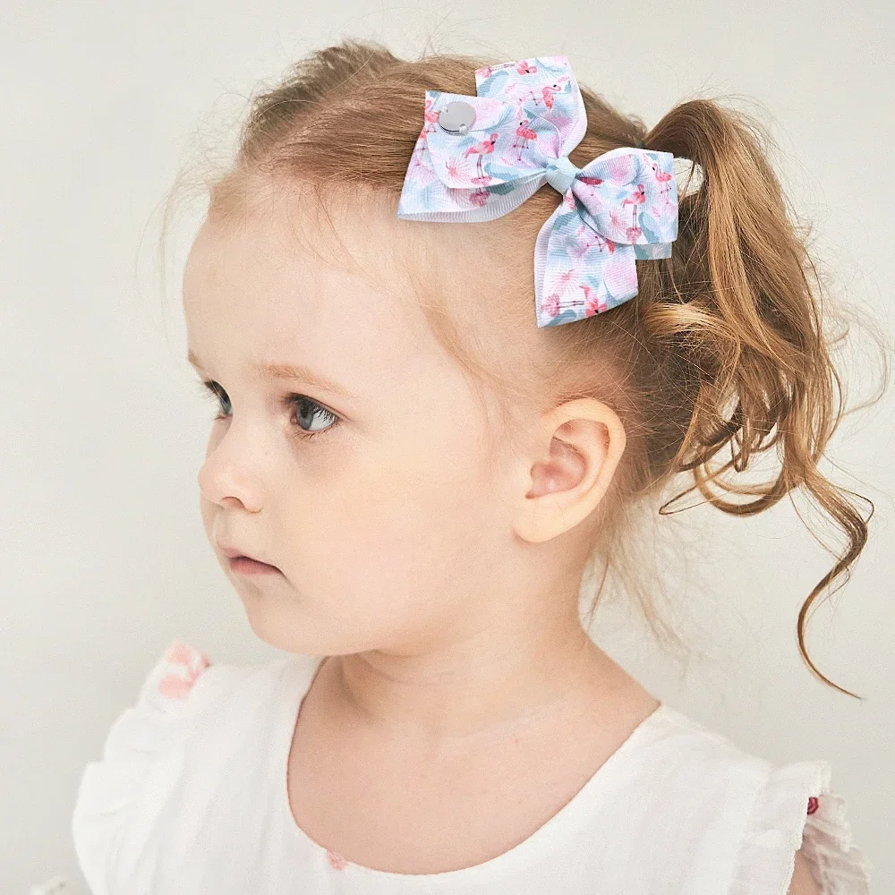 Horquillas para el pelo con estampado de unicornio JOJO para niña, pinzas para el pelo de Boutique, accesorios para el cabello para bebé, 4,5 pulgadas, 1 unidad