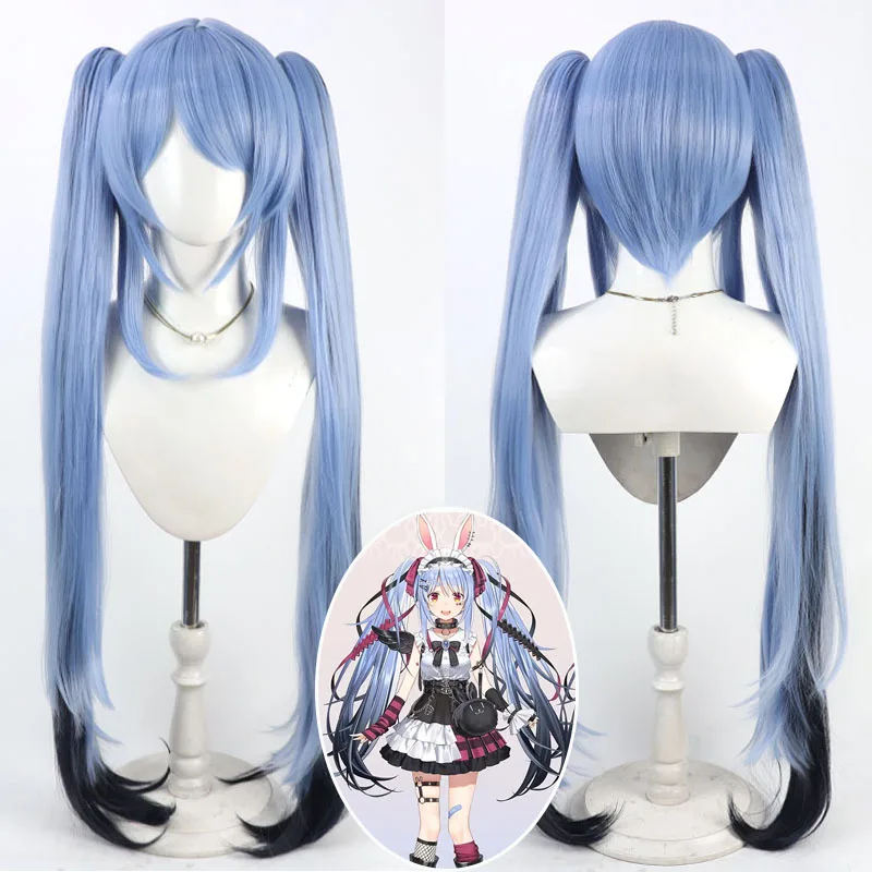 

Game Virtual YouTube Vtuber Usada Pekora Cosplay Wig Synthetic Heat Resistant Fiber Hair Halloween Carnival Party Props Women