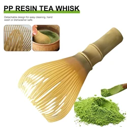 Resin Matcha Whisk Chasen Brush Tools for Matcha Green Tea Powder Reusable Powder Whisk with Whisk Holder Tea Ceremony