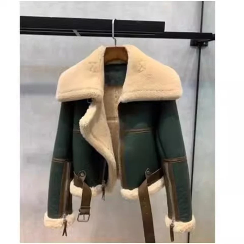 Imagem -06 - Cabolsa de Pele de Vison para Mulheres Colarinho de Pelúcia Longa Pele de Vison Falsa Outwear Coreano Solto Top Feminino Outono e Inverno Novo