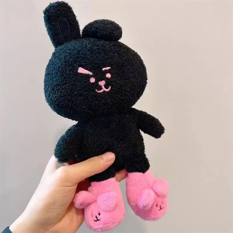 

Мягкая игрушка Kawaii BT21 Черный кролик, милая кукла-украшение COOKY, аниме-подарок