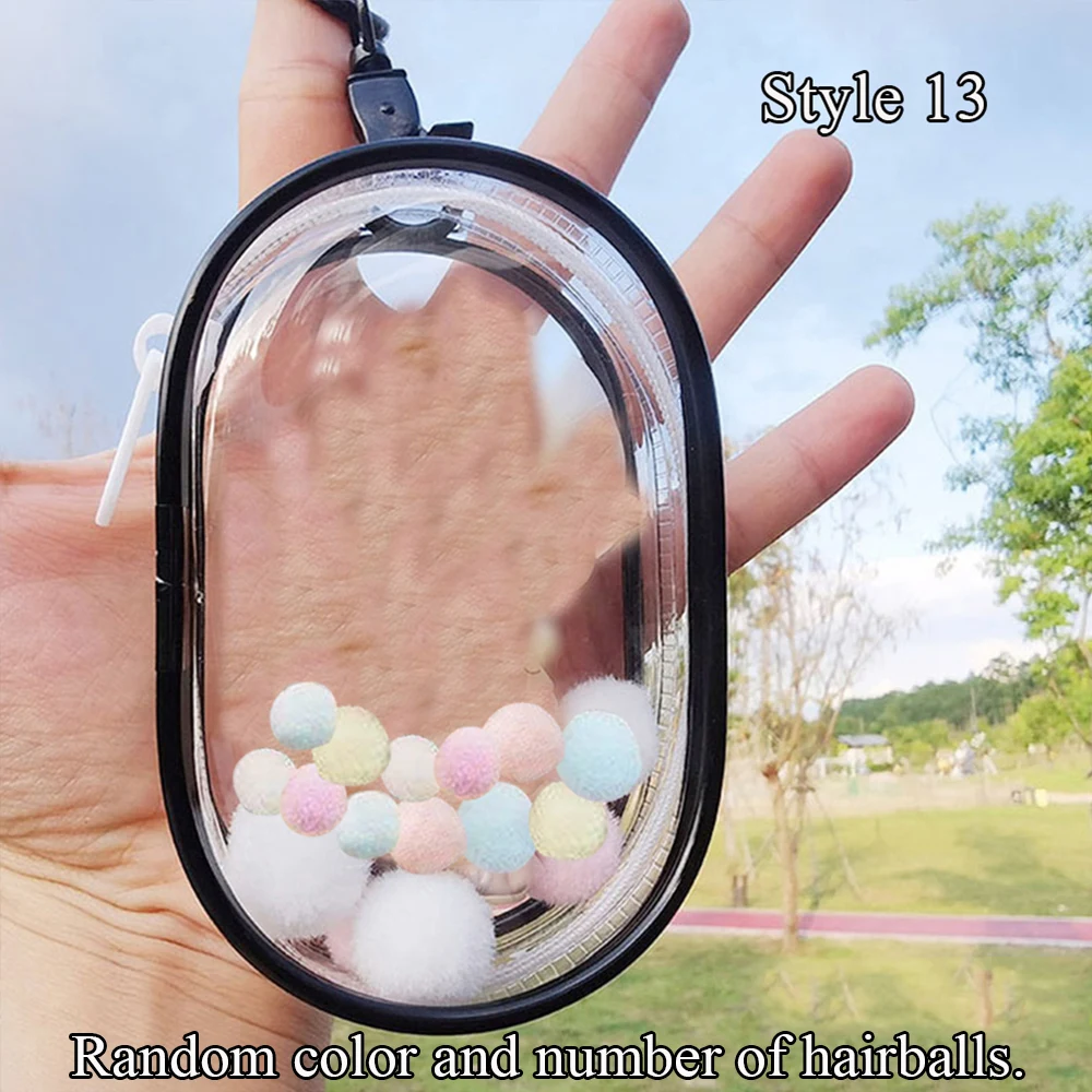 Jewelry Organizer Transparent Storage Box Pouch Mystery Box Keychain Bag Storage Case Thicken Wallet Cute Doll Bag Organization