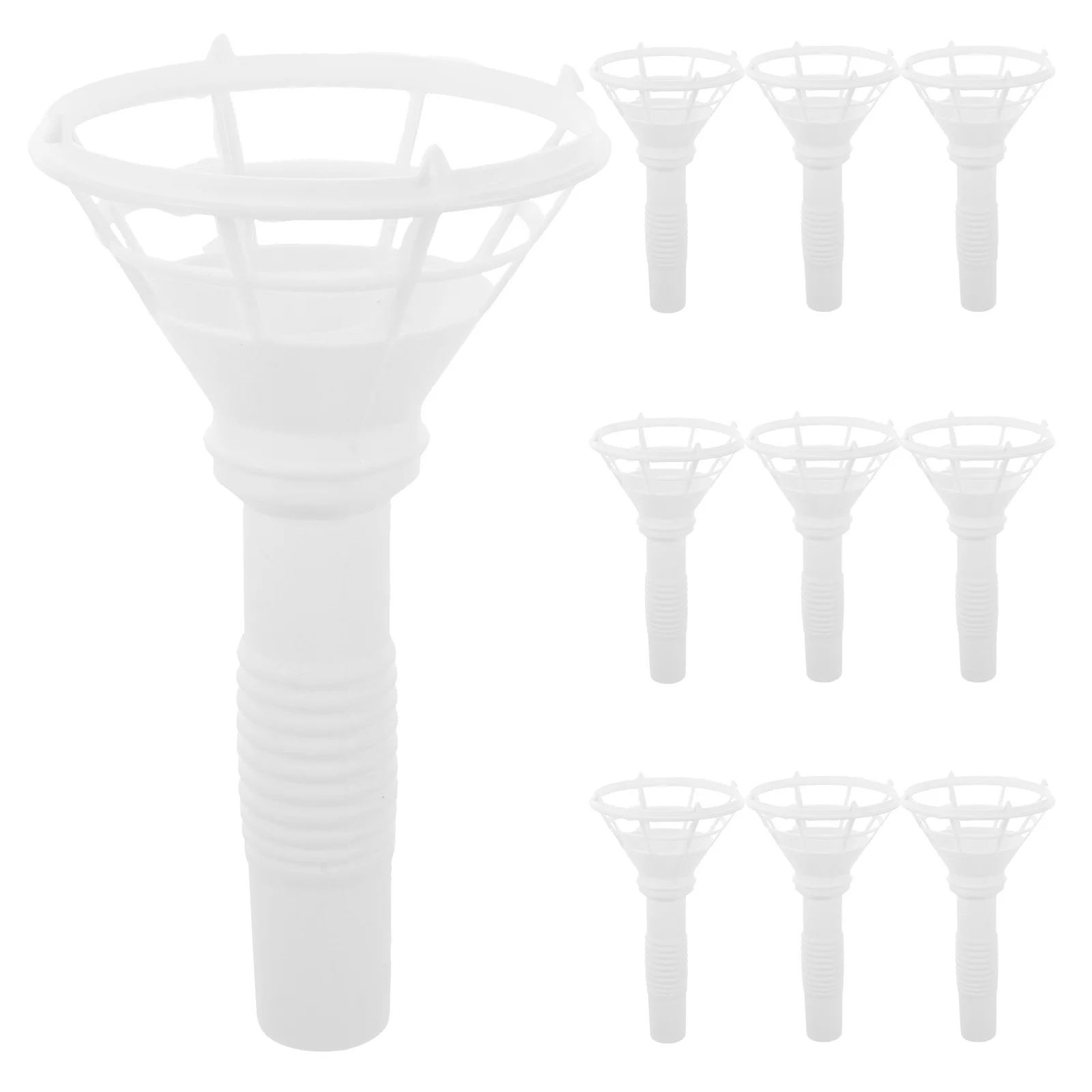 

10Pcs Flower Bouquet Holder Charming DIY Bridal Handle for Wedding Party Engagement Birthday Multi-Use Floral Stand Reliable