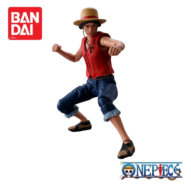 Bandai One Piece Monkey D. Luffy 100% Original y genuino en Stock modelo de mercancía de Anime regalos de vacaciones adornos estatuilla