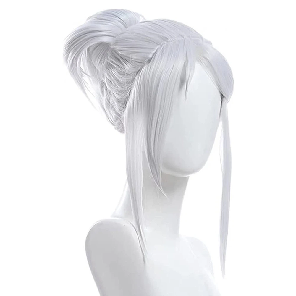 Valorant Fantasy JETT Cosplay Wig Heat Resistant Synthetic Hair Carnival Halloween Party Costume Accessories Props