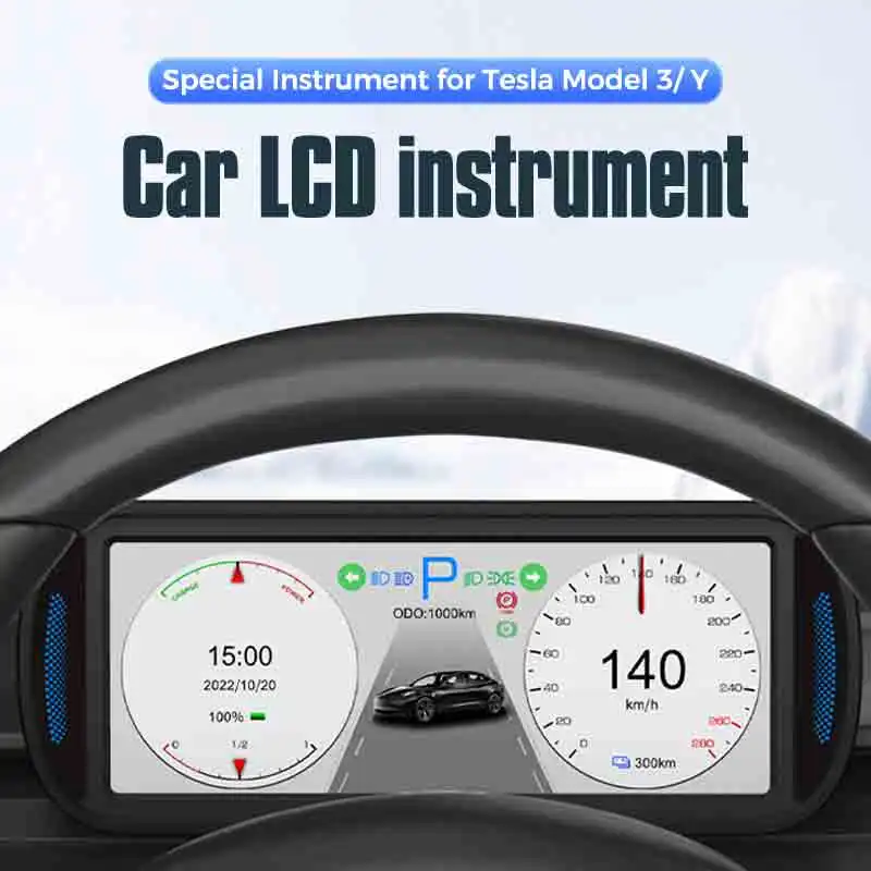 

T10 7" Car HUD Head Up Display Dashboard IPS HD Screen Display For Tesla Model 3 Y 2019-2022