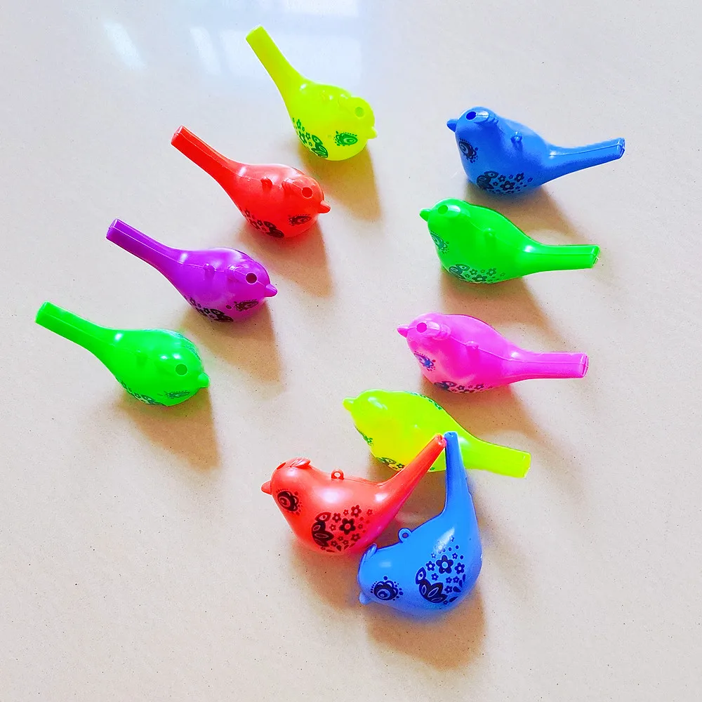 12Pcs Cute Animal Bird Whistle Cheerleading Kids Sports Toy Kids Birthday Party Favor Package Pinata Stuffing Gift