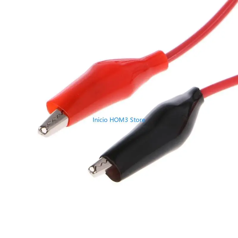 A5YD Dual Red & Black Test Leads with for Crocodile Clips Jumper Cable Wire