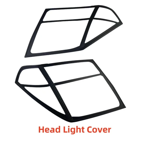 Imagen 2 del producto Cubiertas de faros delanteros de coche, pegatinas embellecedoras para NISSAN Navara Frontier D40 2005 - 2015, cubierta de faro delantero, accesorios de decoración de coche