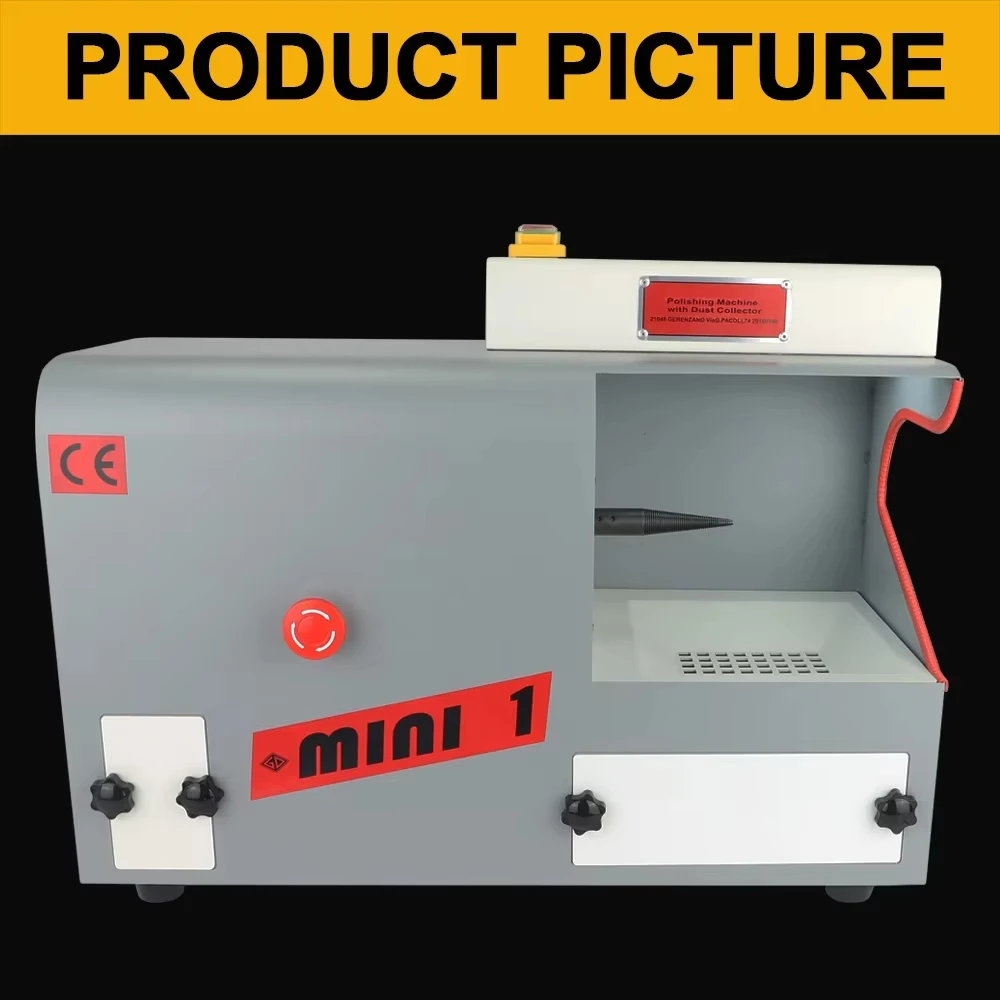 MINI 1 Desktop grinding machine Cloth wheel polisher Vacuuming mirror polishing machine Jewelry Equipment Gold Tools AC220V/110V