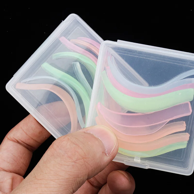 4 paires/boîte d'aide à l'extension de cils, outils de permanente et de teinture pour faux cils, joints en Silicone pour le repassage des cils