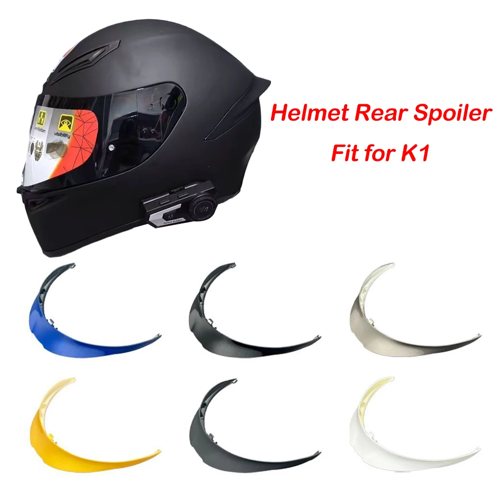 

New Motorcycle Helmet Big Spoiler Rear Trim Helmet Spoiler Accessories High-quality for AGV K1 Tail Parts & Accessories