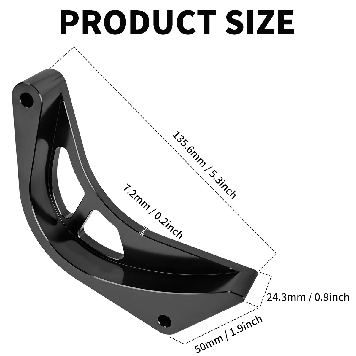 Motorcycle Front Sprocket Cover Chain Protector For HONDA CRF110 CRF 110 2013-up Black Front Chain Guard Cover 6061 Aluminum