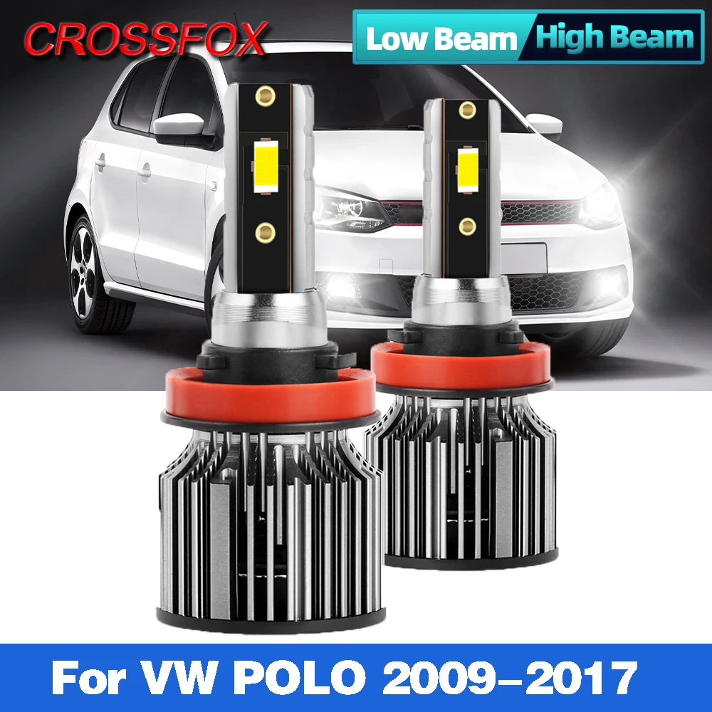 120W 20000lm Canbus H7 LED reflektor samochodowy LED żarówka Turbo lampa samochodowa do VW POLO 2009 2010 2011 2012 2013 2014 2015 2016 2017