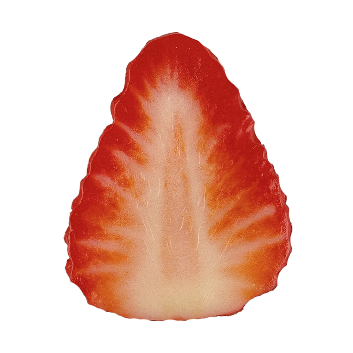 5 stücke Neue Design PVC Realistische Display Kleine Runde Faux Erdbeere Fleisch Scheiben Dekor Obst Gefälschte Dessert Lebensmittel Modell Simulation – Detail 7
