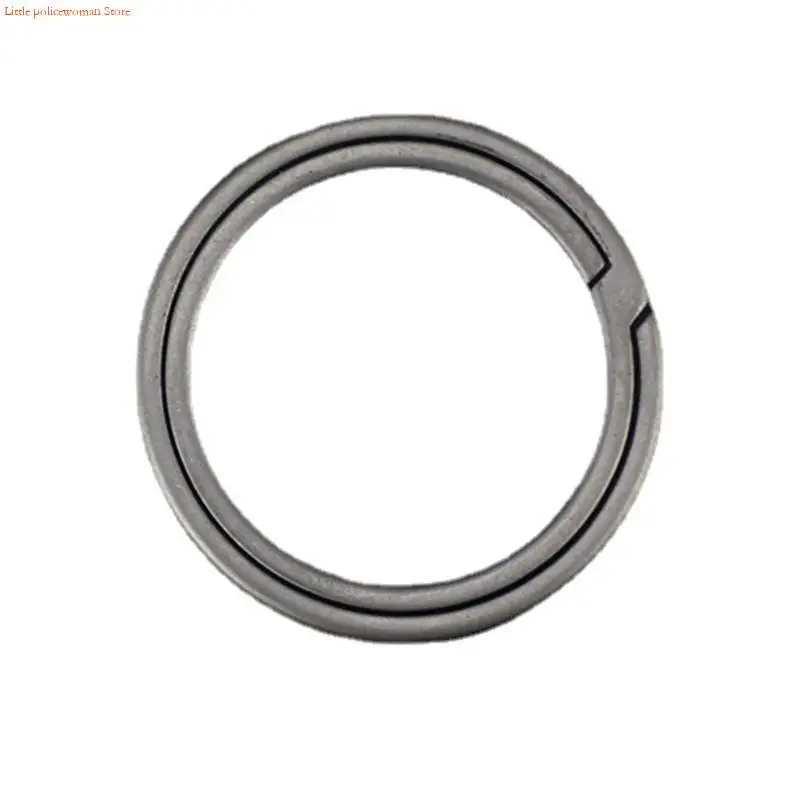 F92D Elegant Keychain Rings Split Rings Circle Fashionable Round Keyring Supplies