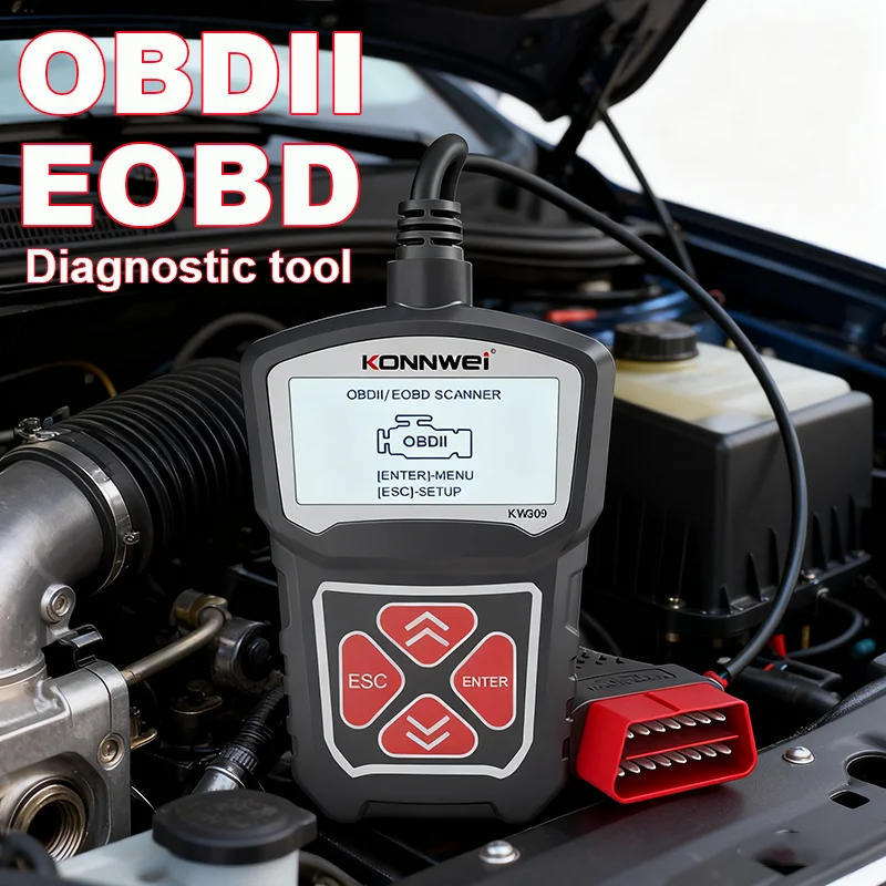 

KONNWEI KW310 OBD2 сканер автоматические диагностические инструменты OBDII EOBD считыватель кодов для 12 В автомобильных диагностики PK CR3001 CR3008 ELM 327