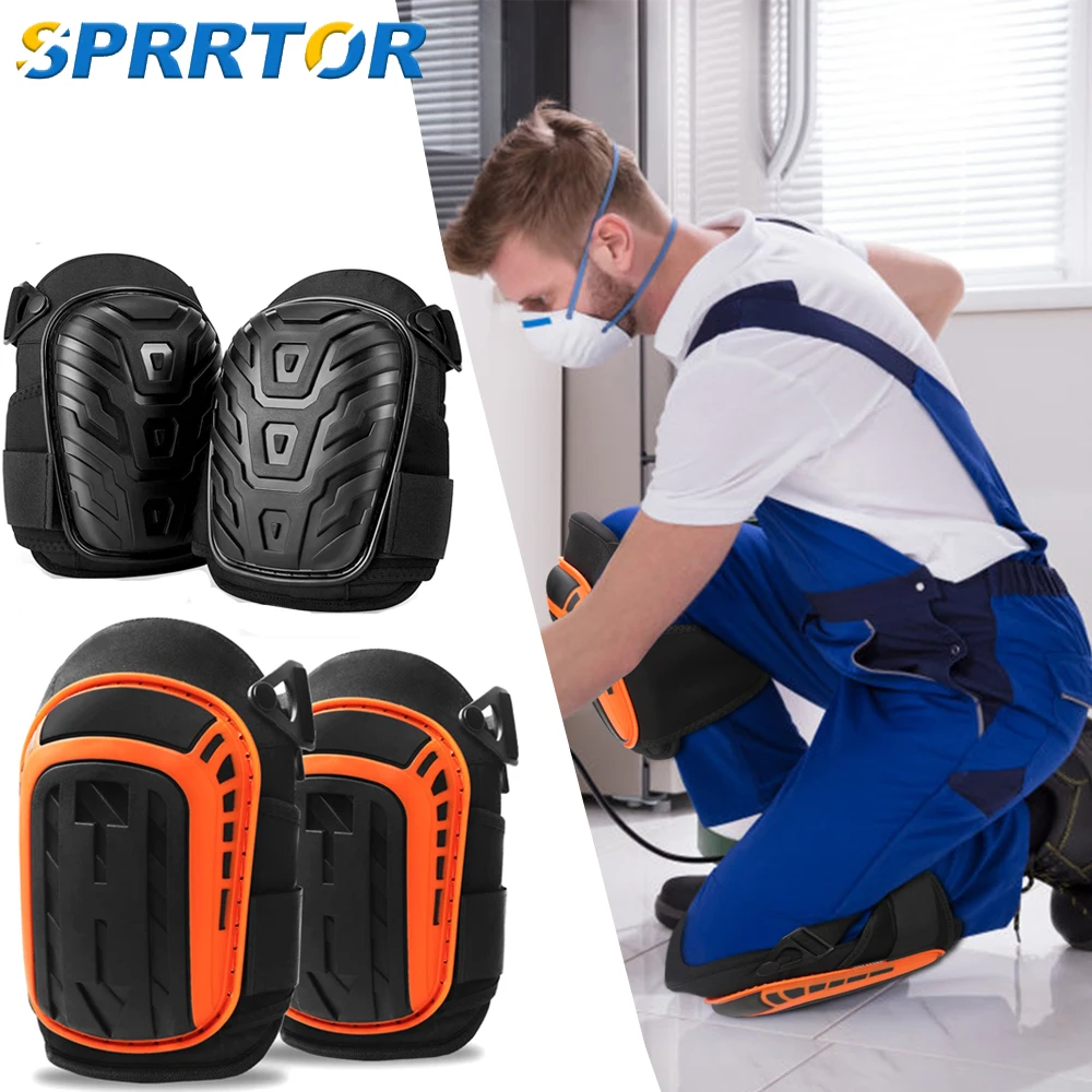 

Professional Knee Pads With Heavy Duty Foam Padding and Comfortable Gel for Work, Gardening, DIY, Construction, Flooring