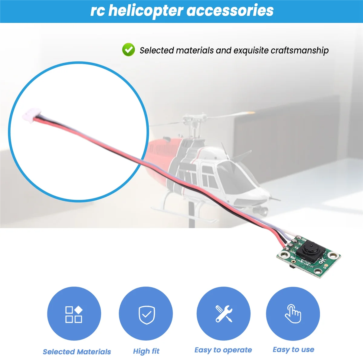 Modulo di flusso ottico C138 per aggiornamento elicottero giocattolo RC per parti di elicotteri giocattolo RC ERA C138 Bell 206 1:33