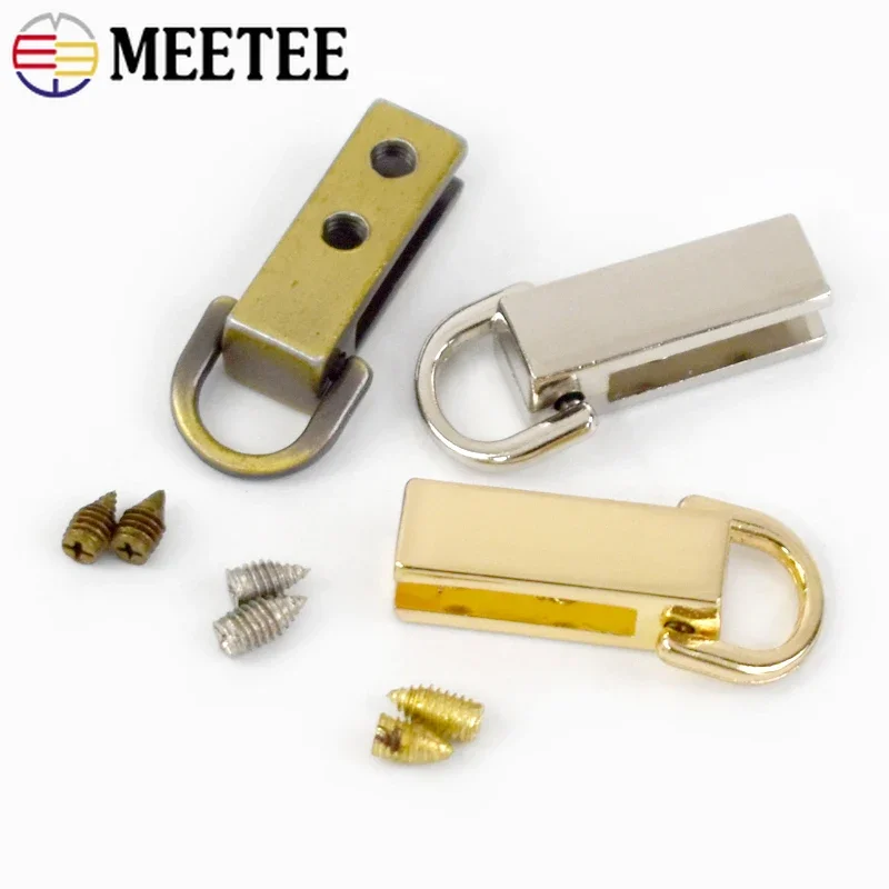 5/10/20Pcs 7*26mm Bag Side Clip Buckles Metal D Ring Buckle Handbag Strap Connector Clips DIY Leather Craft Hardware Accessories