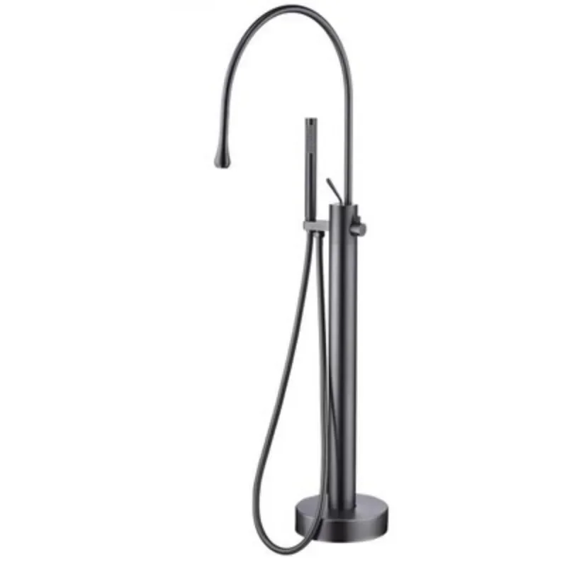 Italian faucet, bathtub floor-to-ceiling basin faucet, hot and cold cylinder side shower set