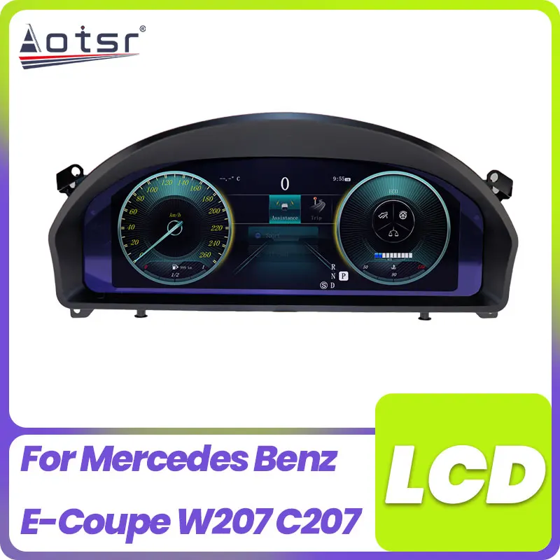 

Цифровой прибор Cluster Спидометр 12,3 дюйма для Mercedes Benz E-Coupe W207 C207 NTG4.0 09-12 панель приборной панели Виртуальная кабина