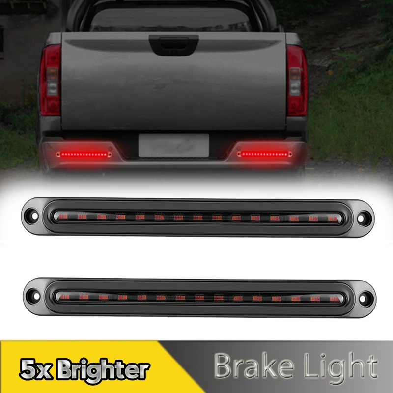 

2Pcs LED Trailer Tail Light Bar Brake Stop Turn Signal Light Sequential Strobe Strip Lamps DRL Universal Pickup Truck Lorry Van