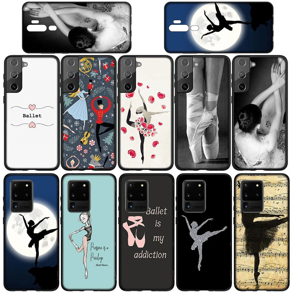 Dance Ballerina Ballet Dancing Casing for Samsung Galaxy S21 S20 Fe S23 S22 Ultra S8 Plus A12 A13 A21S A71 S7 Phone Cover Case