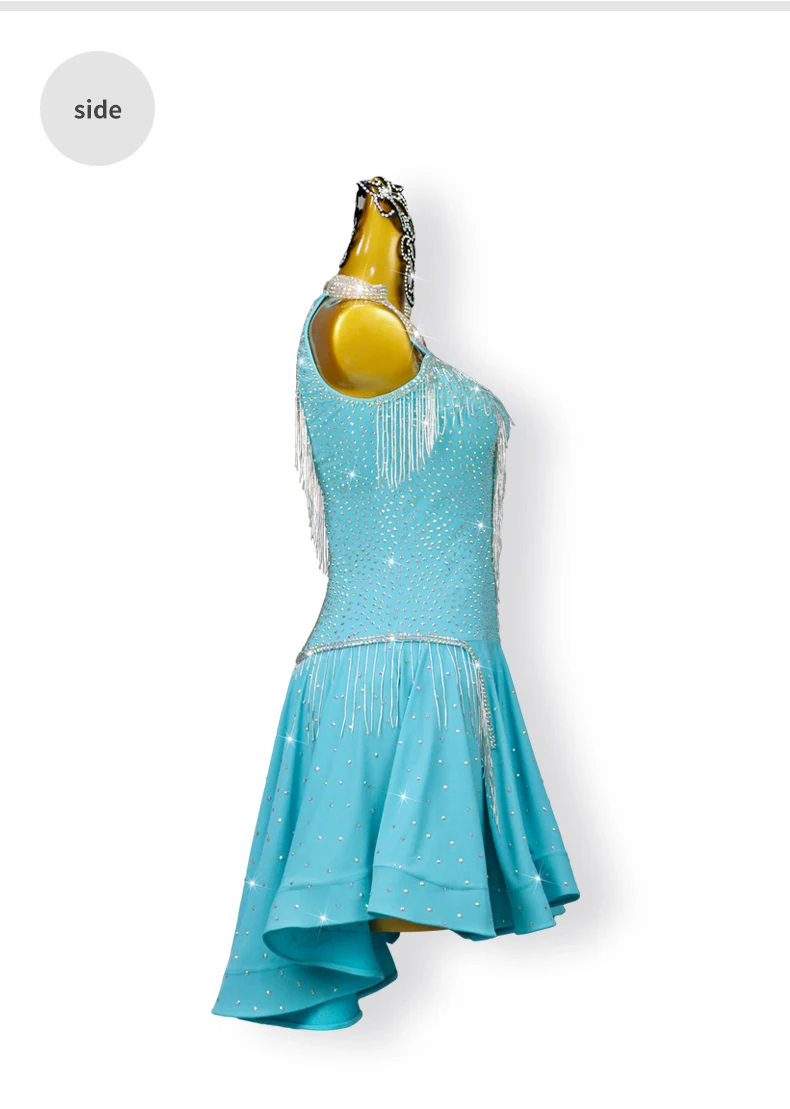 2026 Lateinamerikanischer Tanzrock, Damen-Abendkleidung, elegantes Mädchen-Outfit, formelle Trainingskleidung, Samba-Ballkleid, Performance-Outfit – Detail 9